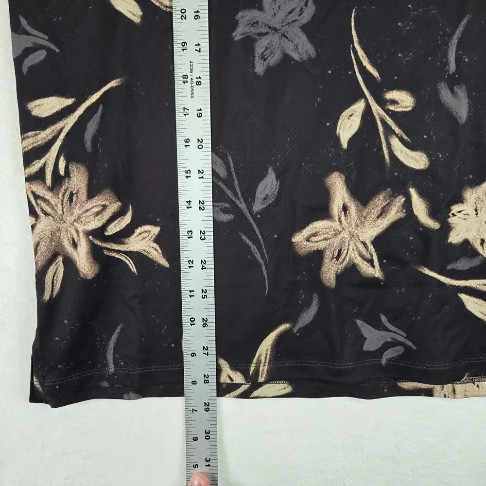 All in Motion Polo Shirt Mens Moisture Wicking Floral Golf Shirt Small 0611 - Picture 10 of 10